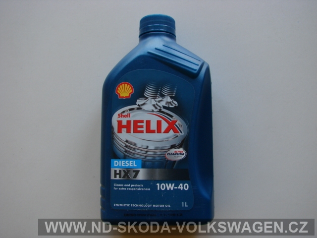 SHELL HELIX 10W-40 HX7 DIESEL 1L NORMA VW 50500,API CF,ACEA A3/B3/B4